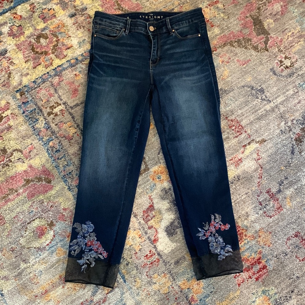 WHBM Denim Crop Pants